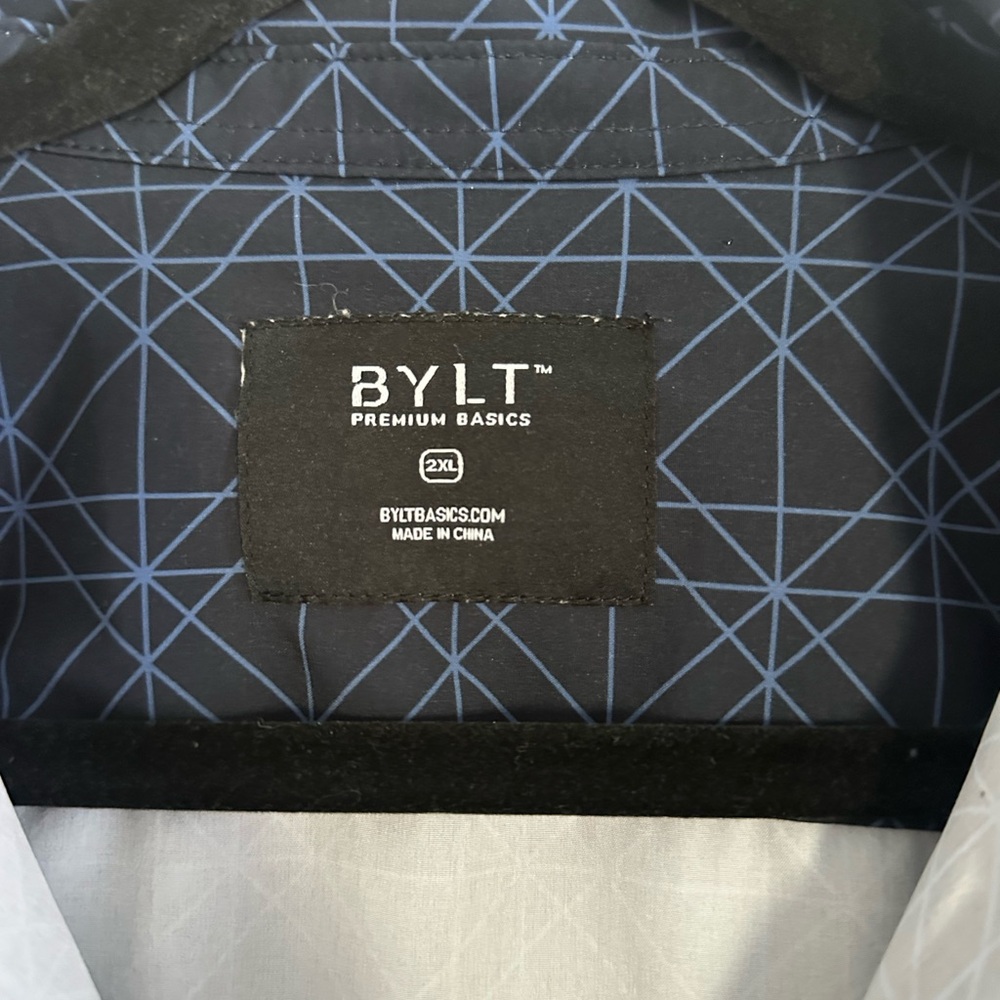 Bylt Basics Riviera Button Down Pattern Shirt Men… - image 4